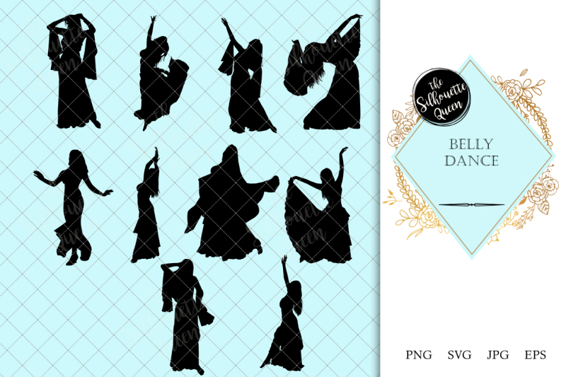 belly-dance-silhouette-vector
