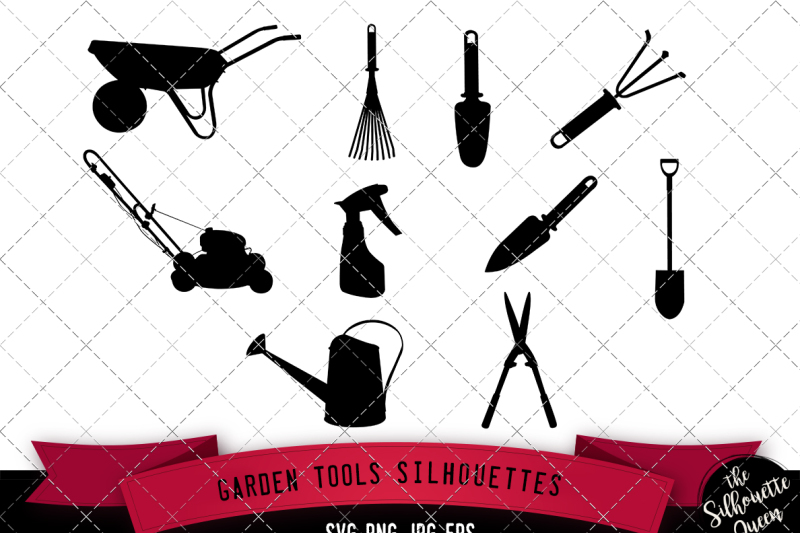 garden-tools-silhouette-vector