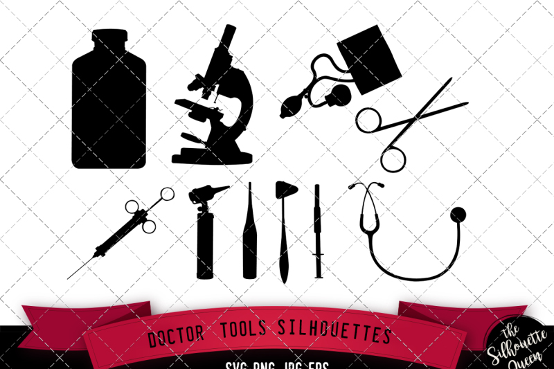 doctor-tools-silhouette-vector