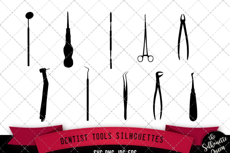 dentist-tools-silhouette-vector