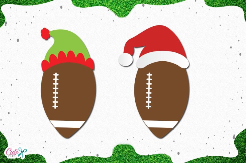 football-with-santa-and-elf-hats-svg-cut-files-for-craftter