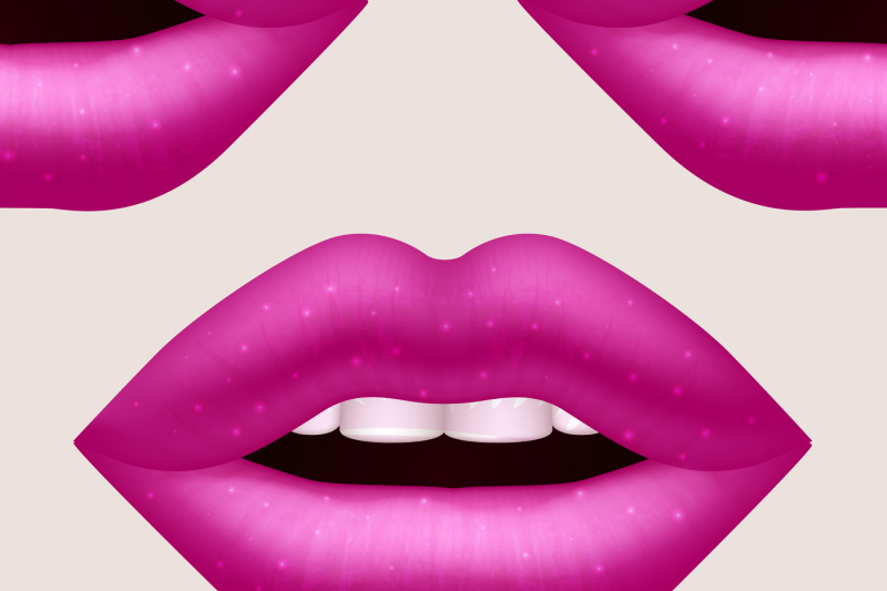 realistic-vector-pink-woman-lips-seamless-pattern