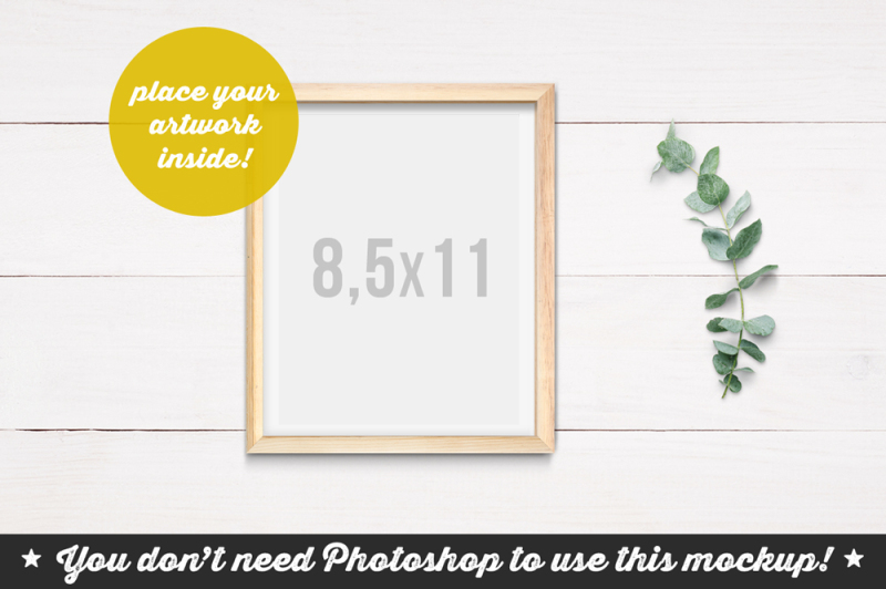 non-photoshop-mockup-wooden-frame-on-the-planks