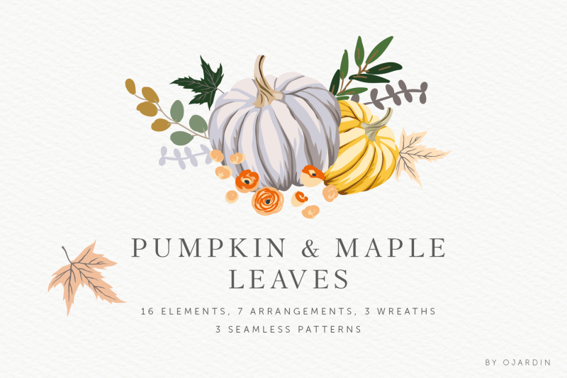 pumpkin-and-maple-leaves