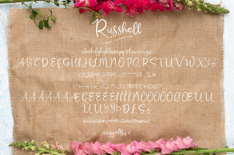 russhell-a-sweet-lettering-font