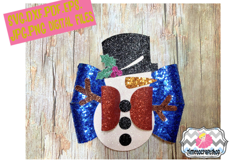 holiday-christmas-snowman-hair-bow-template