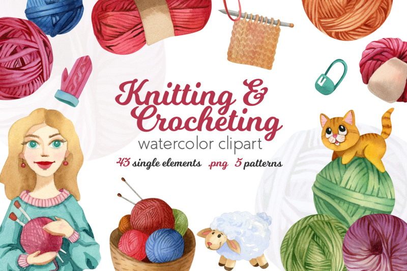 watercolor-knitting-and-crocheting-set