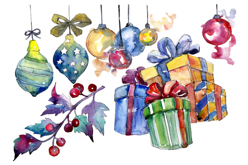 christmas-gift-png-watercolor-set