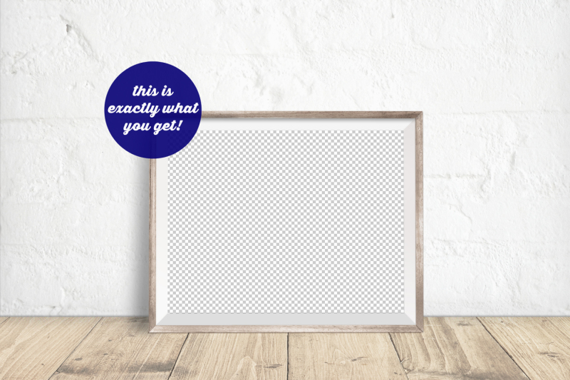 non-photoshop-mockup-bright-wooden-frame