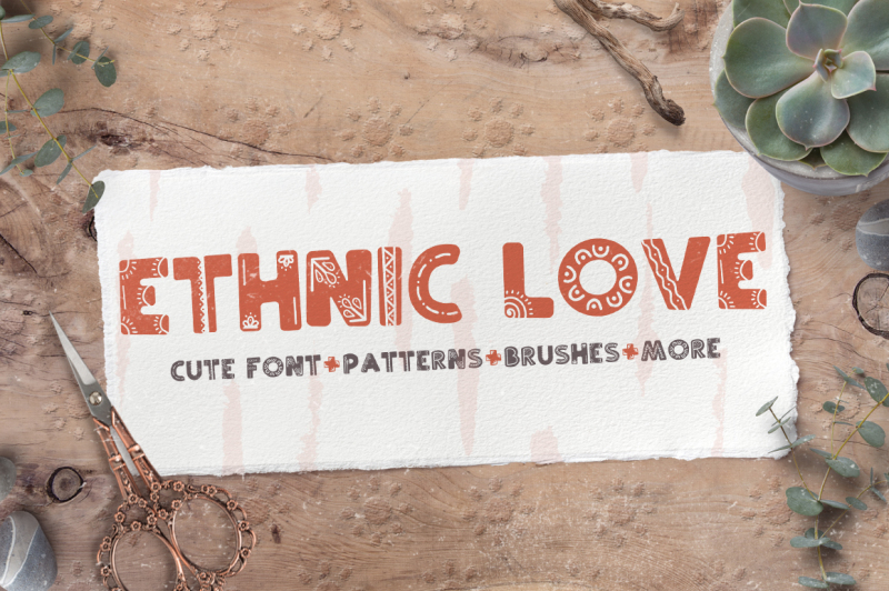 ethnic-love-font-bundle-40-elements
