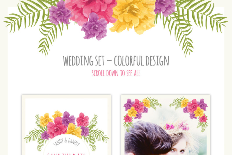 floral-wedding-set-13-cards