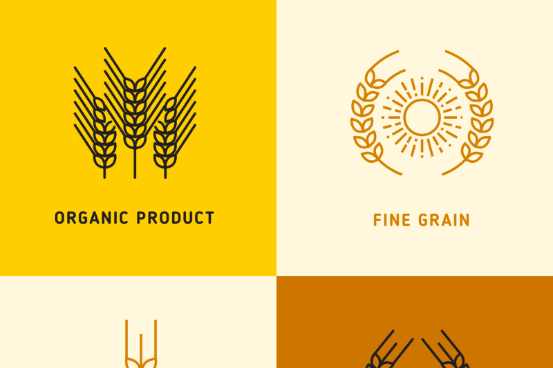 harvesting-vector-logos-with-wheat-grains