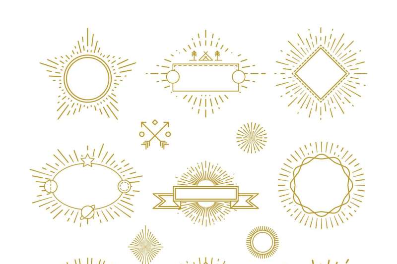 vintage-circle-sunburst-line-emblems-badges-labels-logos-with-sunri