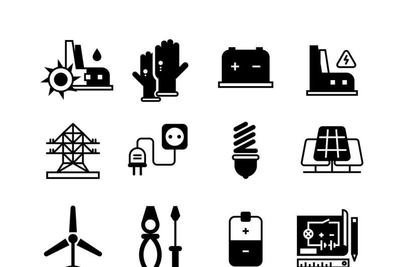 electric-power-plant-electricity-electronic-tools-vector-icons