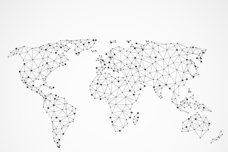 networking-world-map-texture-low-poly-earth-vector-global-communicat