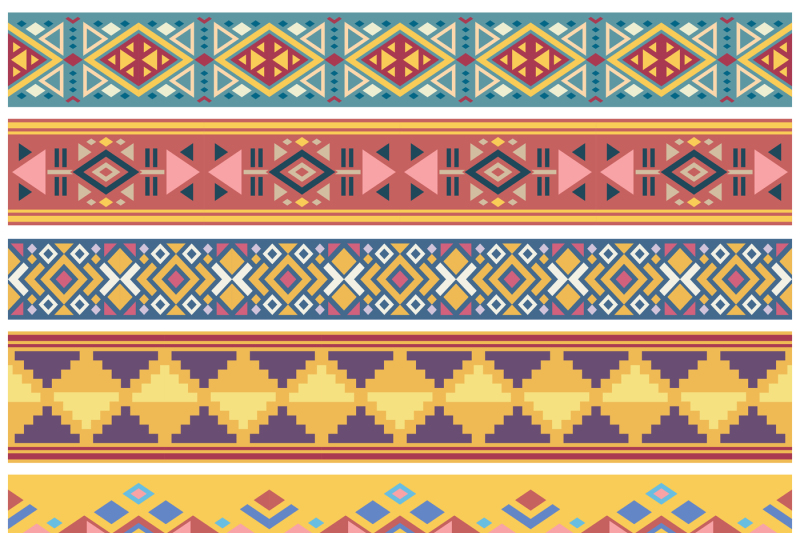 ancient-geometric-native-american-tribal-graphics-vector-seamless-bord