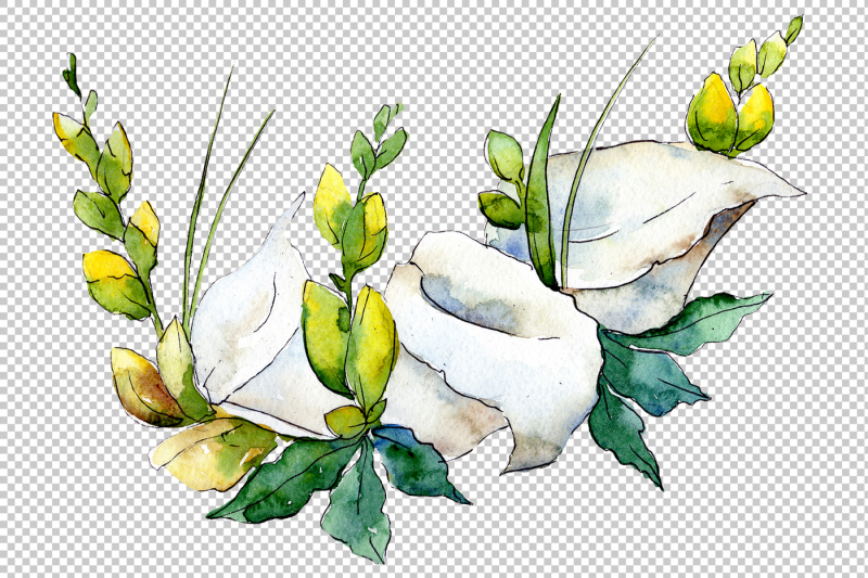 bouquet-flower-composition-png-watercolor-set