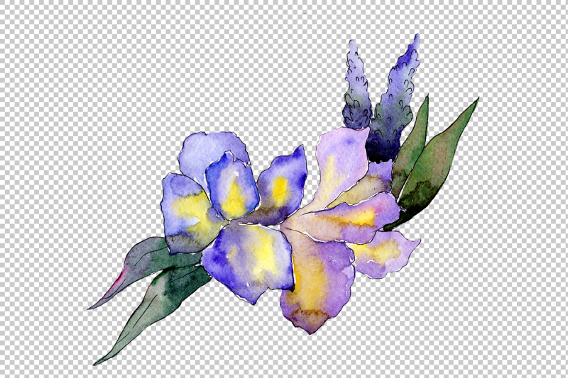 bouquet-flower-composition-png-watercolor-set