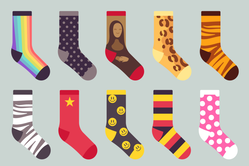 textile-colorful-child-warm-socks-vector-set