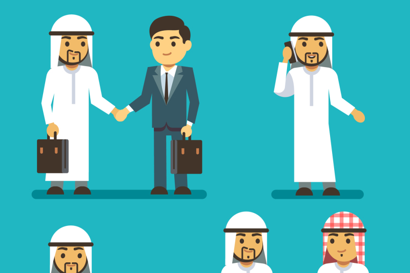 arabian-businessman-characters-at-work-in-office-vector-saudi-people-s