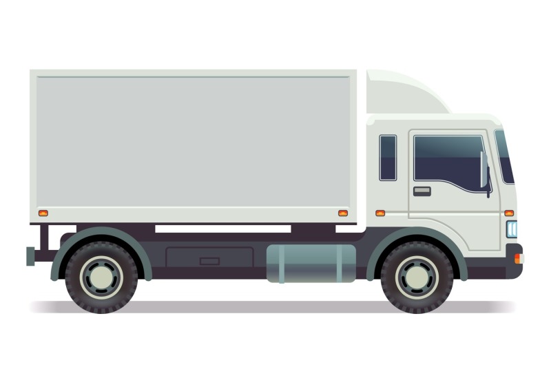 small-truck-van-isolated-on-white-vector-illustration