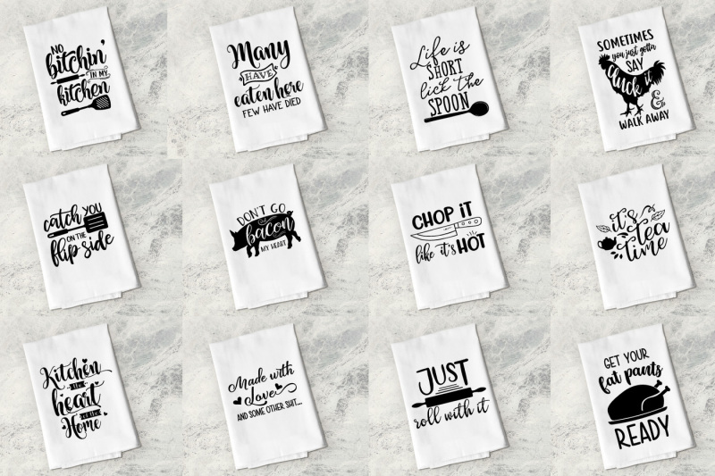 Download Funny Kitchen Quotes Bundle - SVG, EPS, DXF, PNG By Craft ...