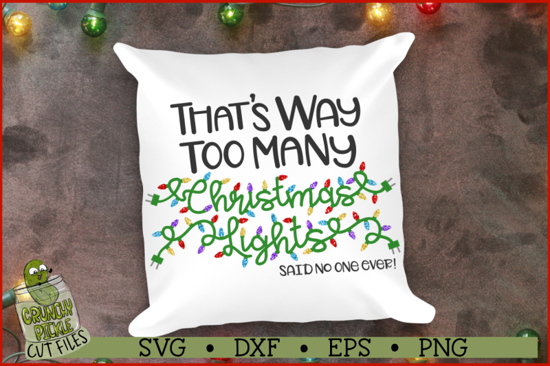 too-many-christmas-lights-svg