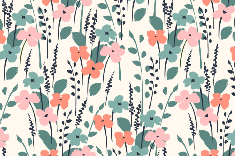 cute-flowers-10-seamless-patterns
