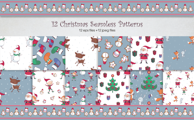 christmas-fun-vector-clip-arts-and-seamless-patterns