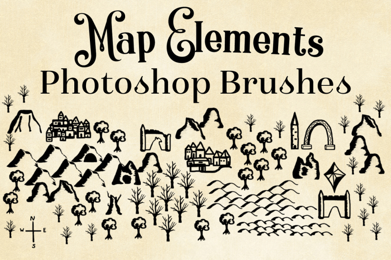 map-elements-photoshop-brushes-cartography-brushes-for-map-creation