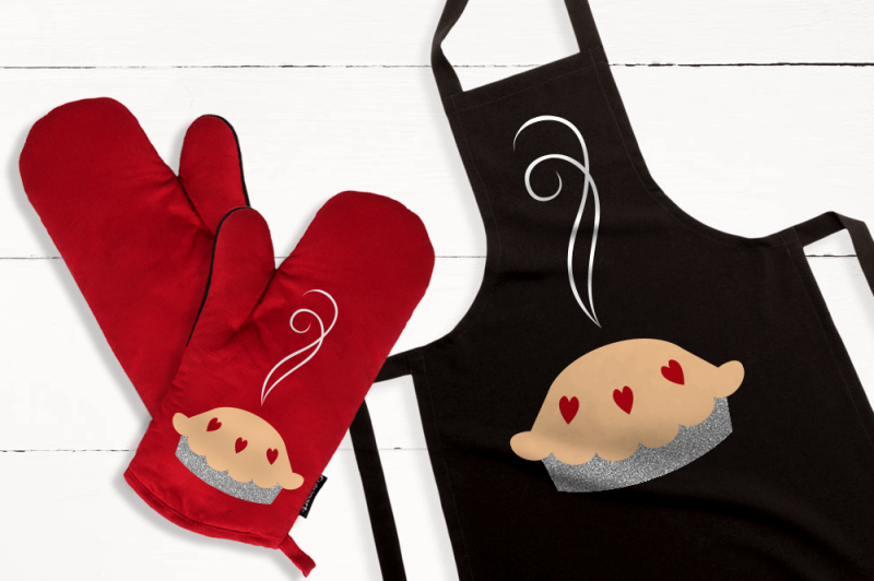 pie-with-hearts-in-crust-svg-png-dxf