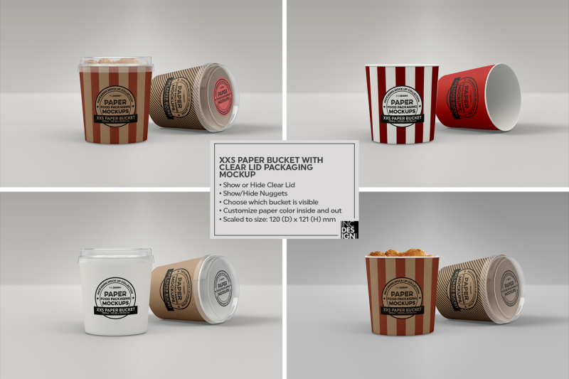 VOL 12: Paper Food Box Packaging Mockup Collection By INC ...