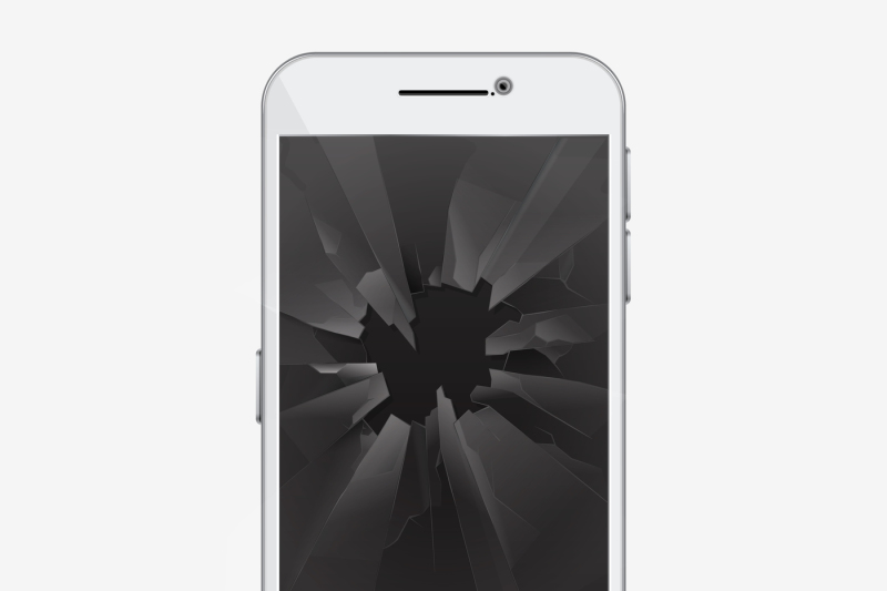 broken-glass-screen-of-phone-smartphone-vector-illustration