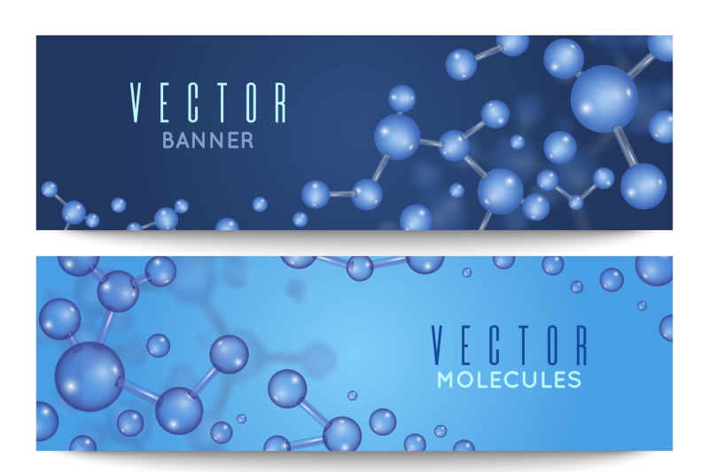 nanotechnology-micro-genetics-medical-vector-banners-set-with-3d-mol