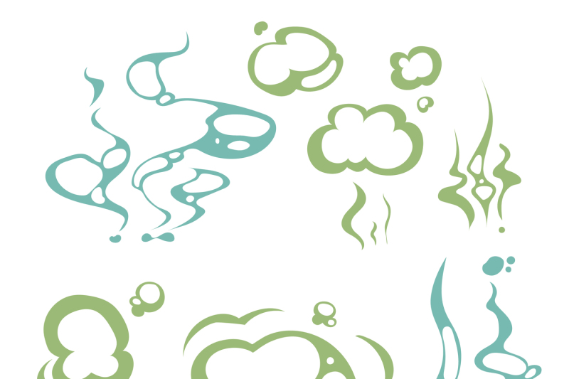 cartoon-aroma-smells-stench-water-vapor-steam-clouds