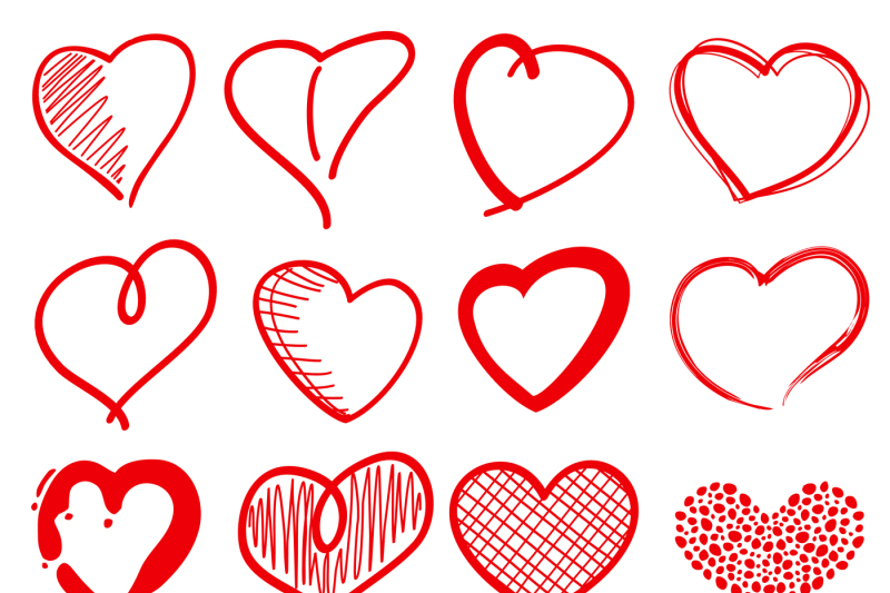 hand-drawn-heart-shapes-romance-love-doodle-vector-signs-for-holiday
