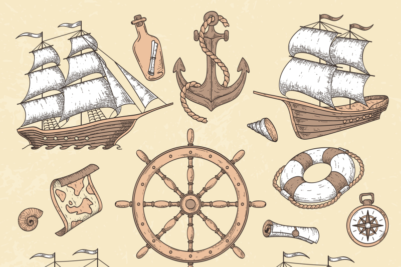 vintage-marine-ships-old-cartouche-frame-ship-anchor-and-sea-wheel-w