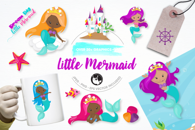 little-mermaid-graphics-and-illustrations