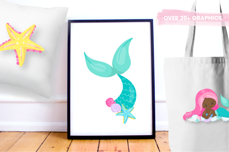 be-a-mermaid-graphics-and-illustrations