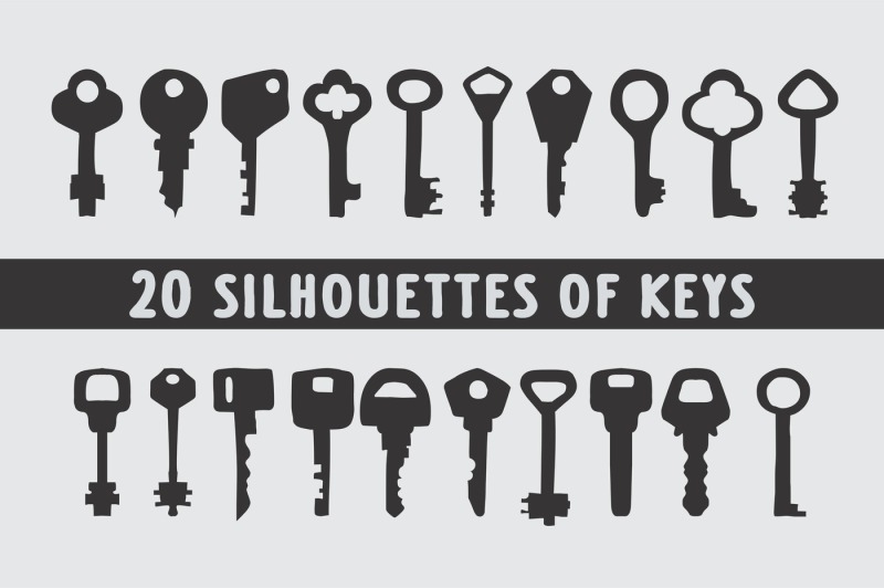 20-keys-silhouettes