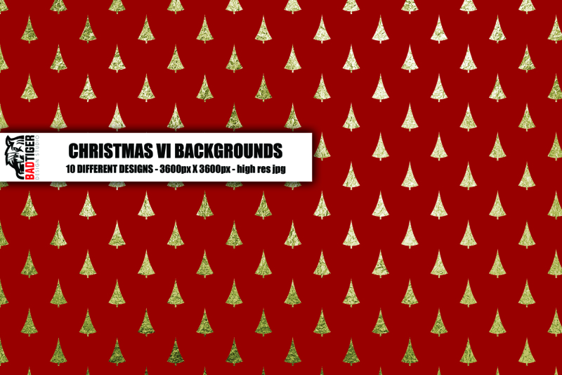 Red Green Gold Christmas Foil Digital Paper By Bad Tiger Thehungryjpeg Com