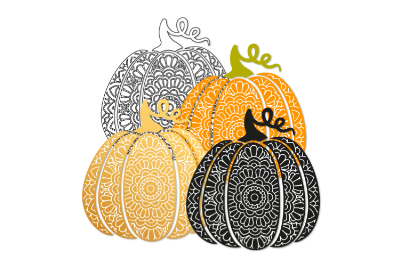 Bohemian Scroll Pumpkin Svg Fancy Pumpkin By Bunart Thehungryjpeg Com