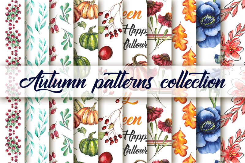 watercolor-collection-of-20-autumn-seamless-patterns