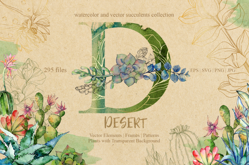 d-desert-eps-svg-png-jpg-set