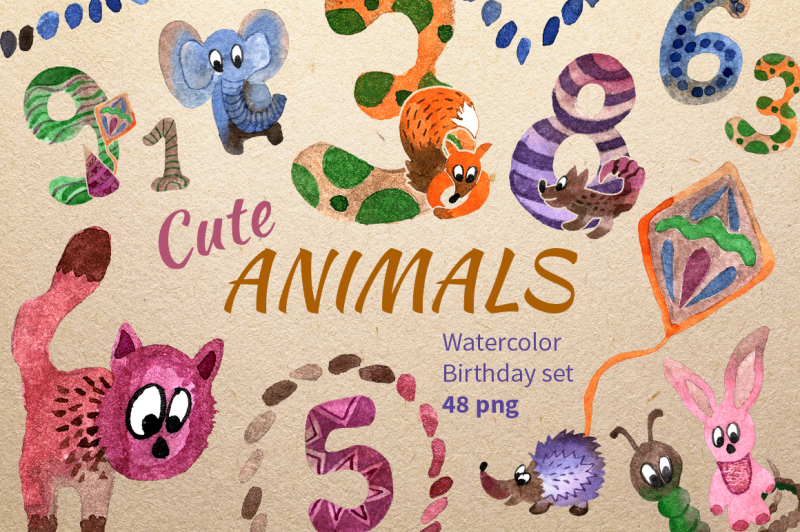 cute-watercolor-animals