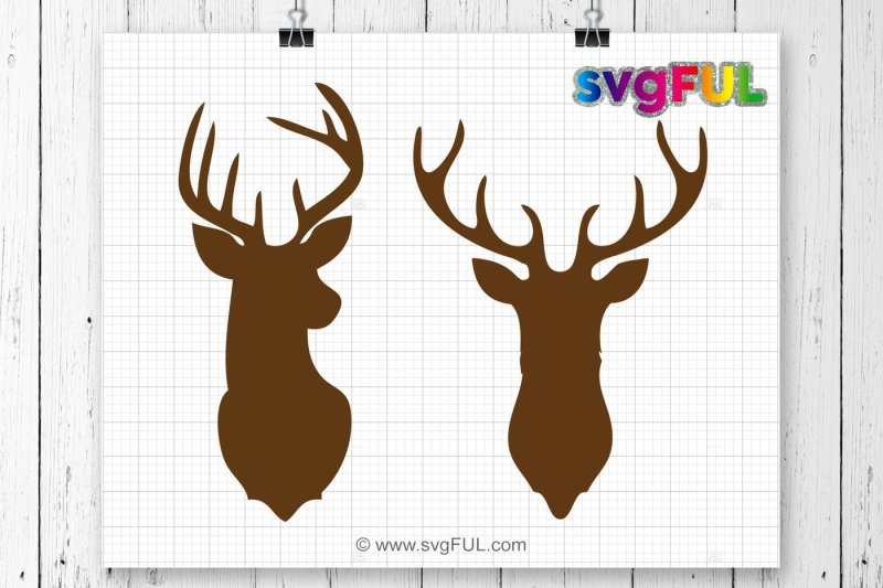 Download Deer Svg, Deer Head Monogram Svg, Christmas Svg, Boho Svg ...