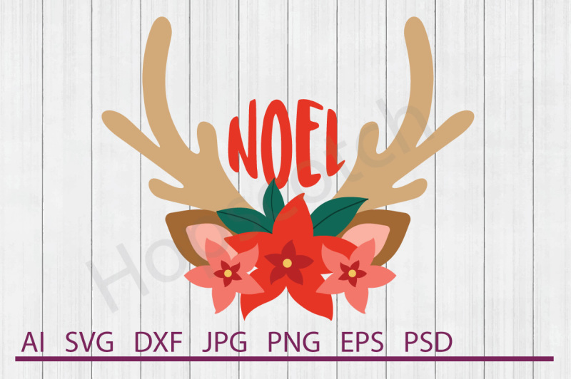reindeer-flowers-svg-reindeer-flowers-dxf-cuttable-file