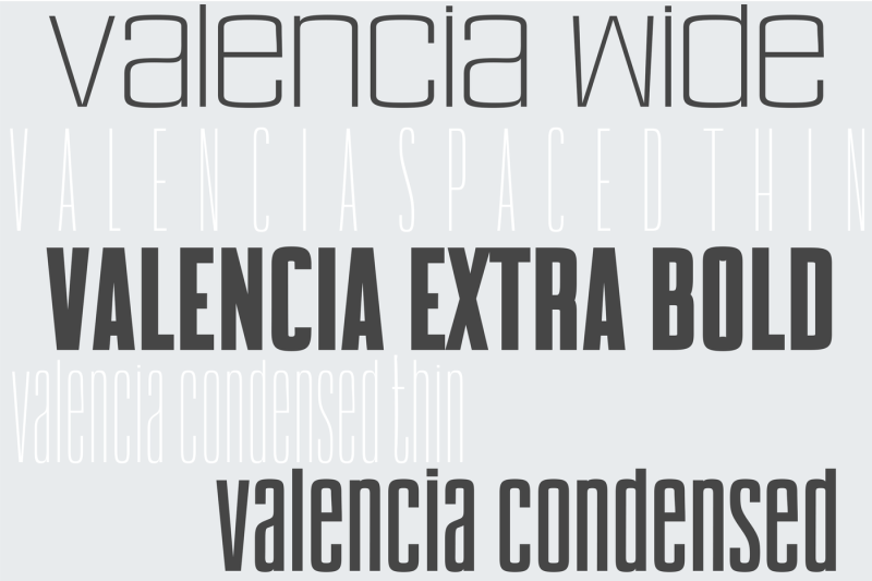 valencia-font-sans-serif-10-styles