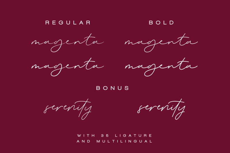 magenta-3-luxury-signature-font