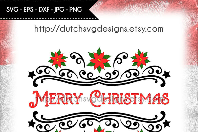 2 Split Monogram Cutting Files Christmas Svg Poinsettia Svg By Dutch Svg Designs Thehungryjpeg Com